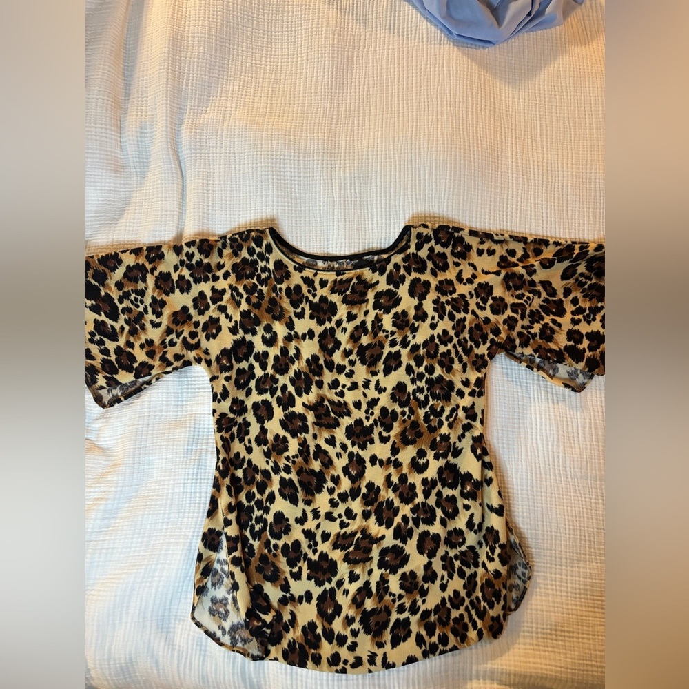 Vintage Leopard Print Terrycloth Swim Cover - Picture 5 of 11